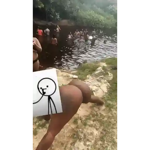 Twerking Black Booties sticker 7