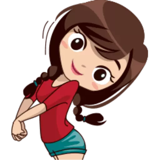 Kids for cute girls sticker 11