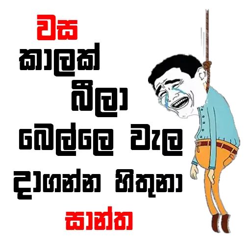 Average Sinhala Memes sticker 25