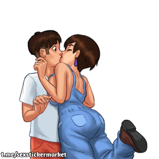 Milf and the boy sticker 1