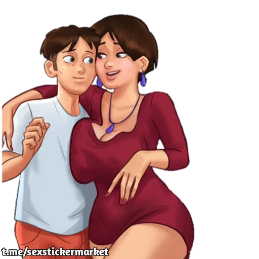 Milf and the boy sticker 12