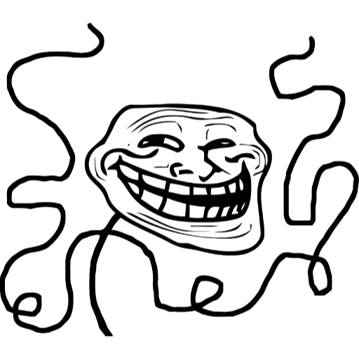 Troll Face all the way sticker 10