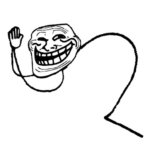 Troll Face all the way sticker 12
