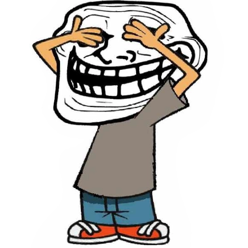 Troll Face all the way sticker 14