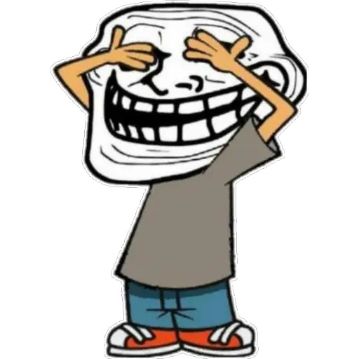 Troll Face all the way sticker 15