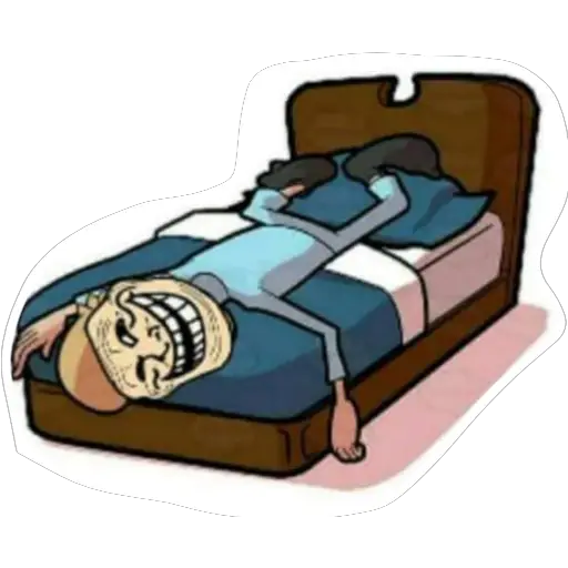 Troll Face all the way sticker 2