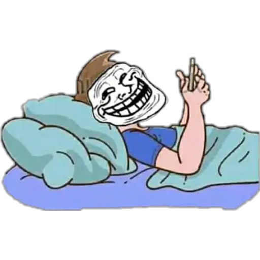 Troll Face all the way sticker 3