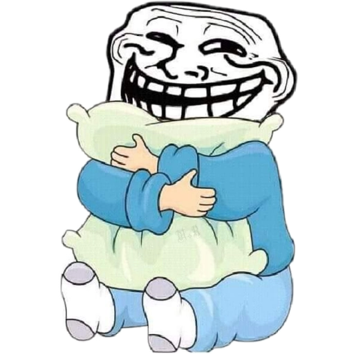 Troll Face all the way sticker 5
