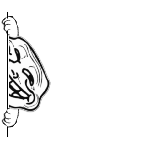 Troll Face all the way sticker 7