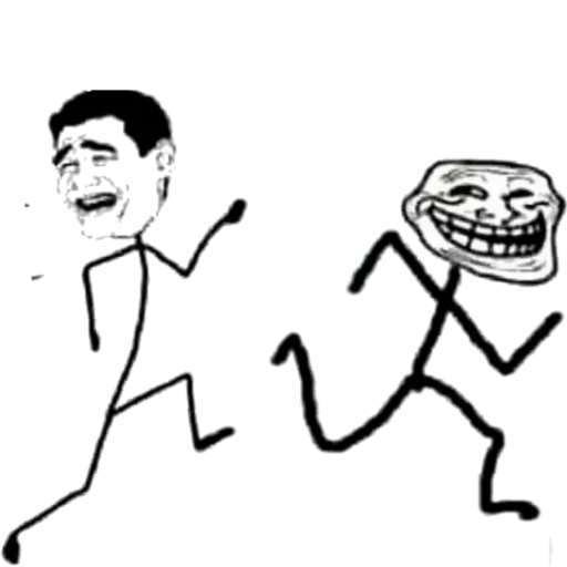 Troll Face all the way sticker 9