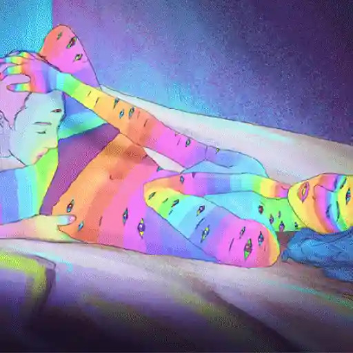 Trippy love sticker 9